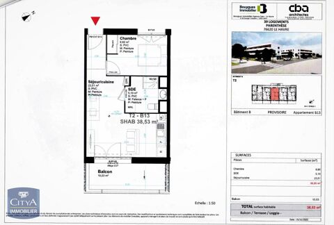  Appartement  louer 2 pices 39 m