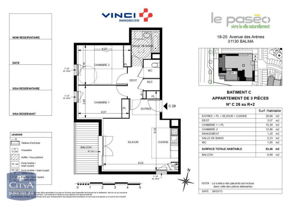 À LOUER : Découvrez cet appartement T3 idéalement situé ....