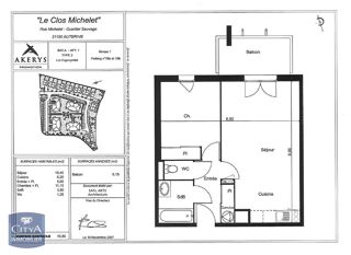  Appartement � louer 2 pi�ces 46 m�