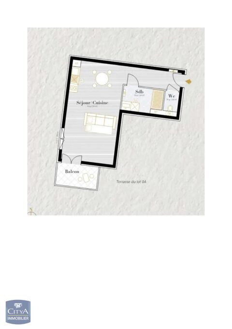   Location Appartement Appartement - 1 pi�ce(s) - 36 m�