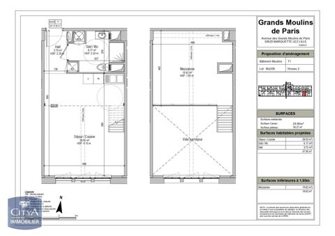 Appartement  louer 1 pice 38 m