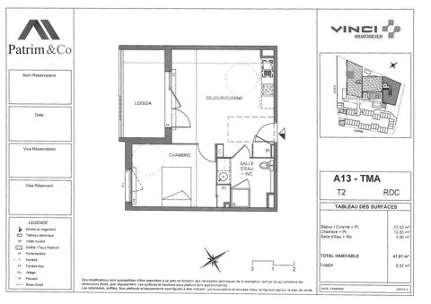  Appartement  louer 2 pices 42 m