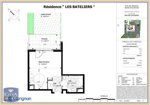  Appartement  louer 1 pice 28 m