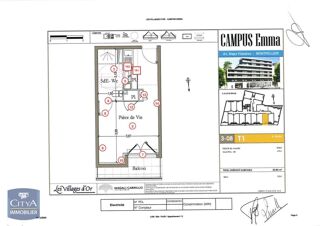  Appartement � louer 1 pi�ce 23 m�