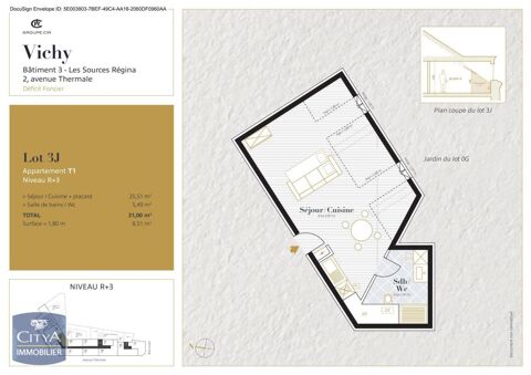   Location Appartement Appartement - 1 pi�ce(s) - 31 m�