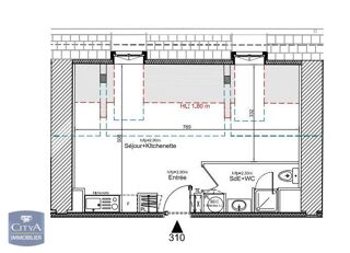 location Appartement - 1 pièce(s) - 30 m² Arras (62000)