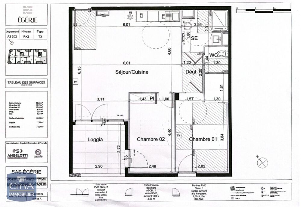 location Appartement - 3 pièce(s) - 66 m² Béziers (34500)