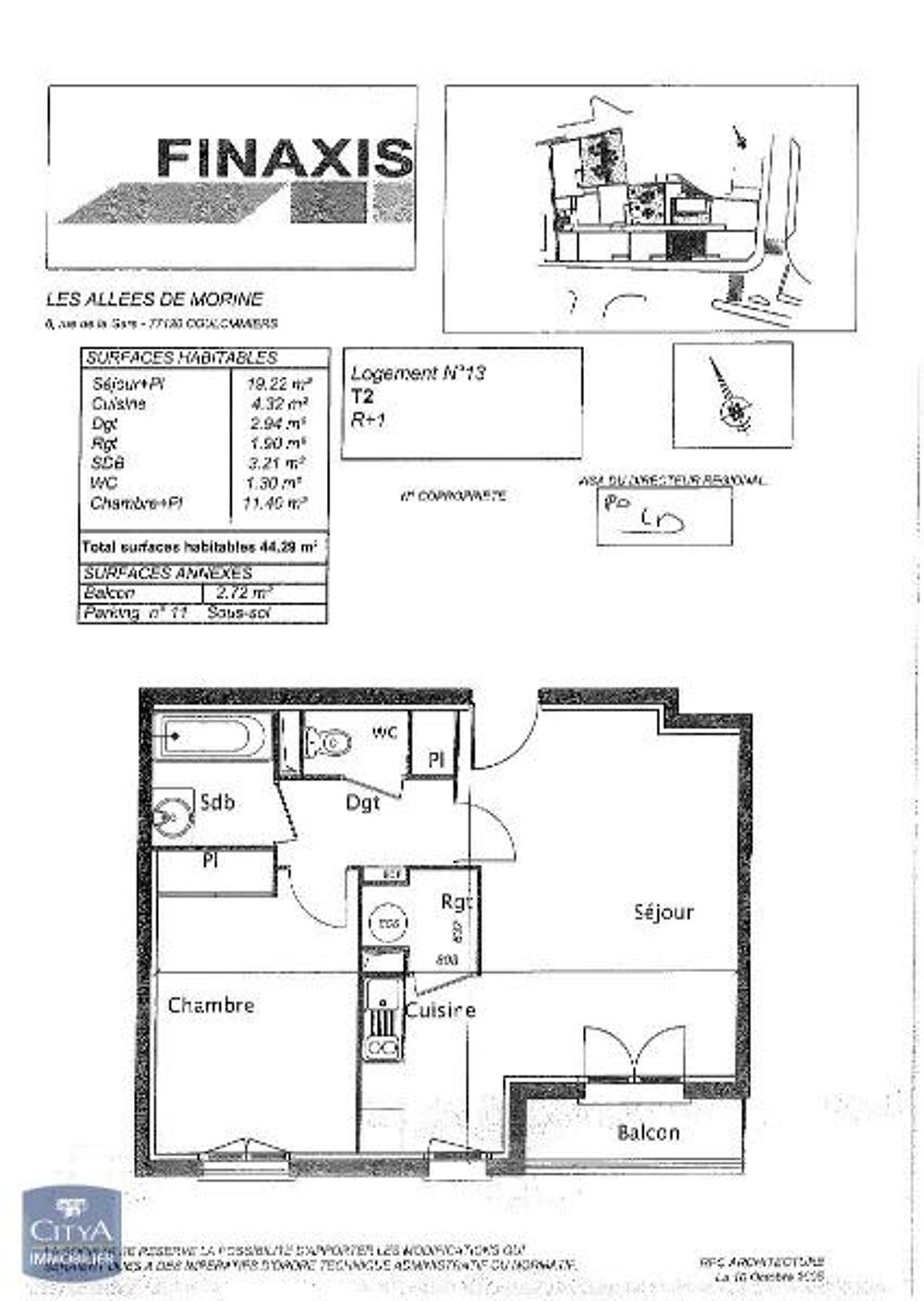 location Appartement - 2 pièce(s) - 44 m² Coulommiers (77120)