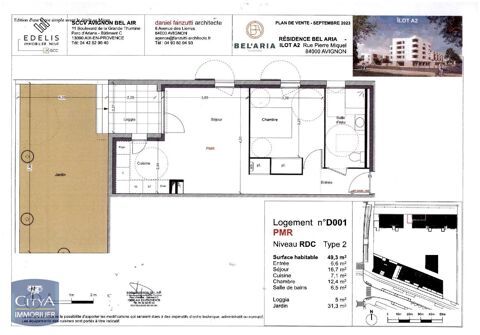  Appartement � louer 2 pi�ces 49 m�