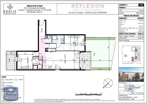  Appartement � louer 3 pi�ces 68 m�