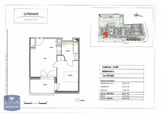  Appartement � louer 2 pi�ces 37 m�