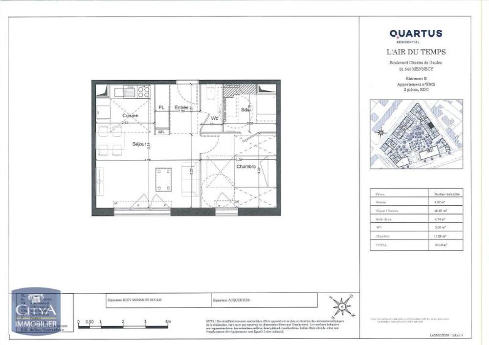 location Appartement - 2 pièce(s) - 43 m² Mennecy (91540)