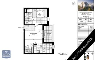  Appartement à louer 2 pièces 44 m²
