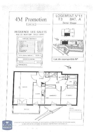  Appartement à louer 3 pièces 59 m² Dieppe