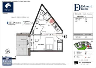  Appartement à louer 1 pièce 22 m²