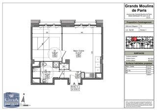  Appartement à louer 2 pièces 43 m²