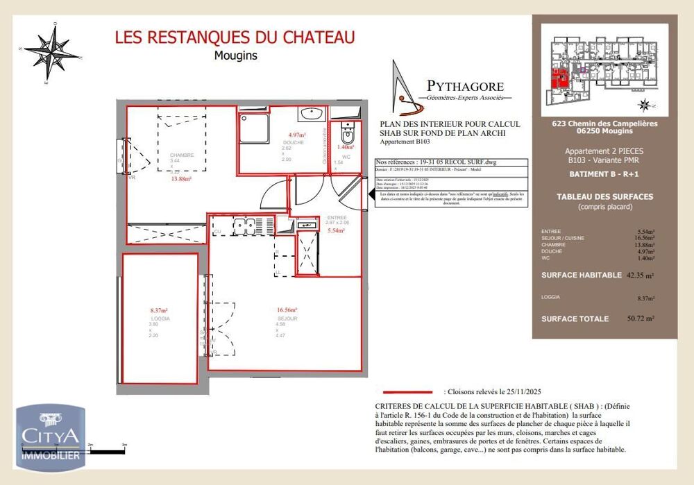 location Appartement - 2 pièce(s) - 42 m² Mougins (06250)