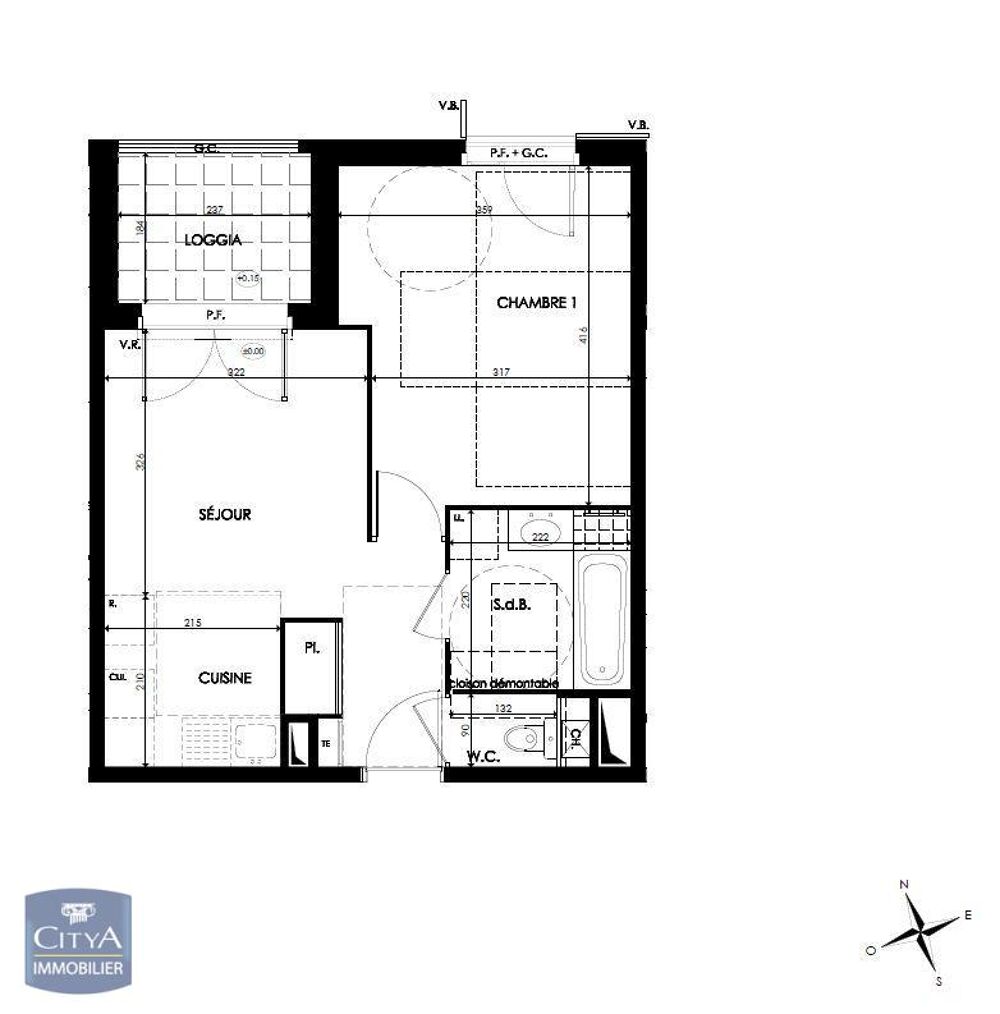 location Appartement - 2 pi�ce(s) - 40 m� Ternay (69360)
