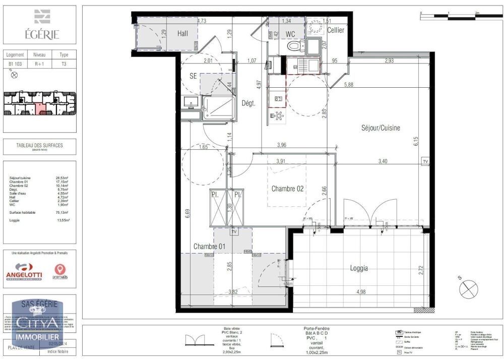 location Appartement - 3 pièce(s) - 75 m² Béziers (34500)