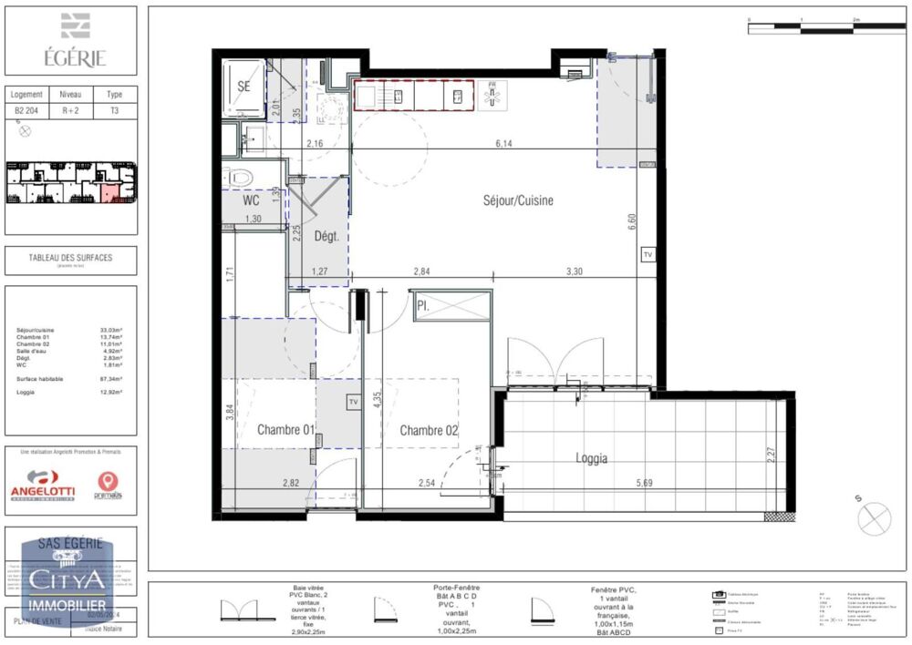 location Appartement - 3 pièce(s) - 67 m² Béziers (34500)