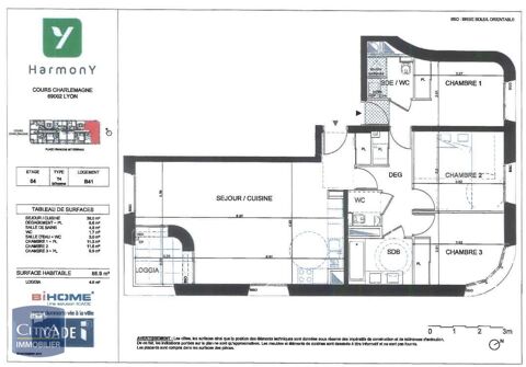  Appartement � louer 4 pi�ces 87 m�