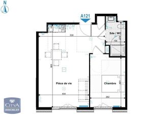  Appartement à louer 2 pièces 46 m²