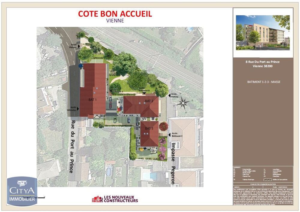 location Appartement - 2 pièce(s) - 46 m² Vienne (38200)