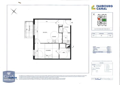  Appartement � louer 2 pi�ces 45 m�