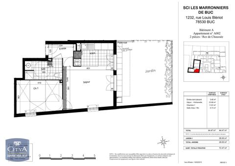   Location Appartement Appartement - 2 pi�ce(s) - 44 m�