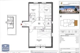  Appartement à louer 3 pièces 65 m²