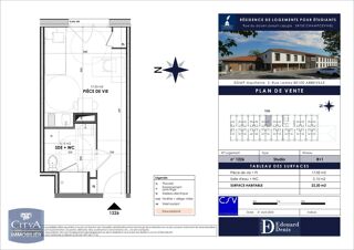  Appartement à louer 1 pièce 22 m²