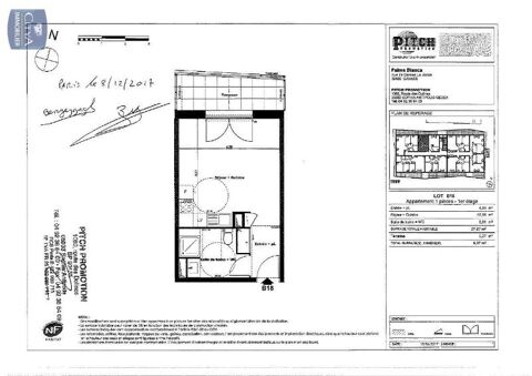  Appartement � louer 1 pi�ce 28 m�