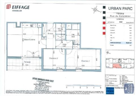  Appartement � louer 3 pi�ces 67 m�