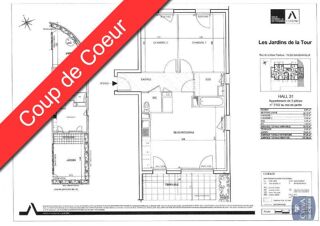  Appartement à louer 3 pièces 60 m²