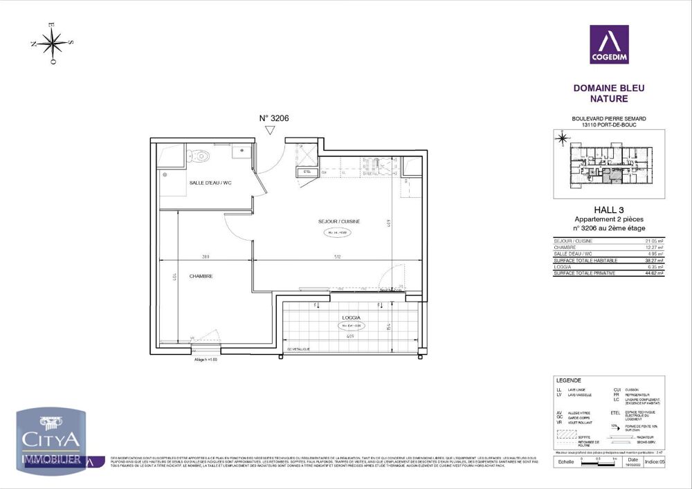 location Appartement - 2 pièce(s) - 38 m² Port-de-Bouc (13110)