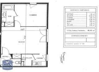  Appartement � louer 2 pi�ces 49 m�