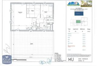  Appartement � louer 3 pi�ces 62 m�