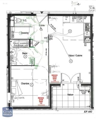  Appartement � louer 2 pi�ces 46 m�