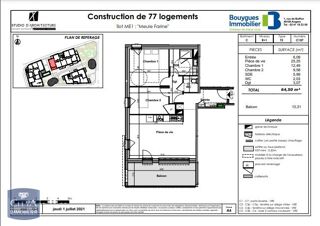  Appartement � louer 3 pi�ces 65 m�