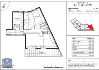  Appartement à louer 4 pièces 75 m²