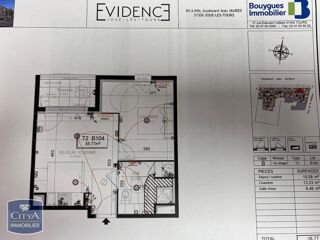  Appartement à louer 2 pièces 39 m²