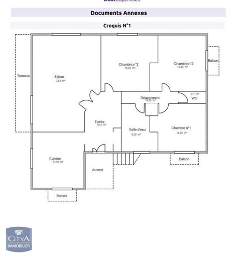  Appartement  louer 4 pices 115 m