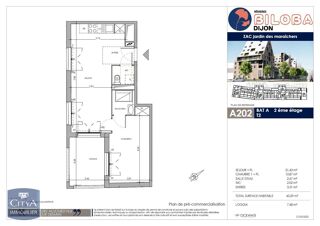  Appartement à louer 2 pièces 43 m²