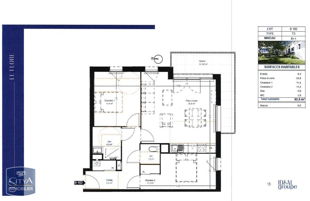 location Appartement - 3 pièce(s) - 63 m² Saint-Vincent-de-Paul (33440)