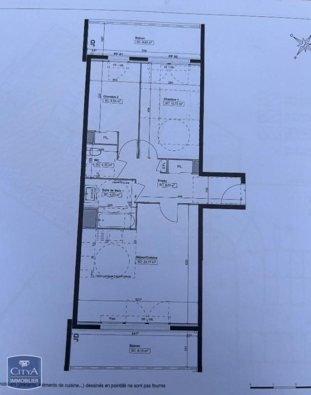 location Appartement - 3 pièce(s) - 62 m² Brou-sur-Chantereine (77177)