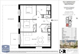  Appartement à louer 3 pièces 62 m²