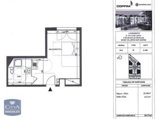  Appartement � louer 1 pi�ce 30 m�