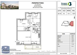  Appartement � louer 3 pi�ces 77 m�