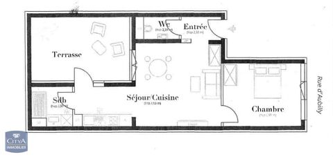  Appartement  louer 2 pices 43 m