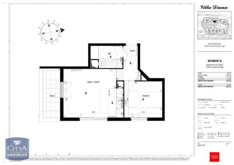  Appartement � louer 2 pi�ces 43 m�